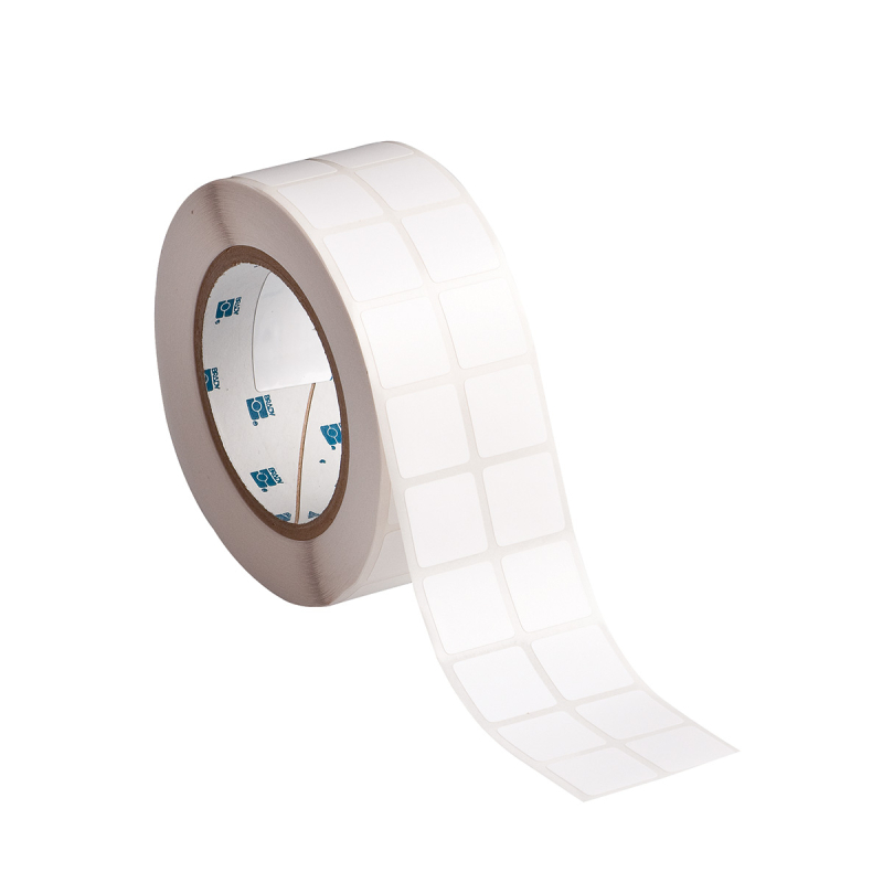 THT-141-488-3 | Mat Wit Polyester met afmeting: 22,86 mm (B) x 22,86 mm (H)