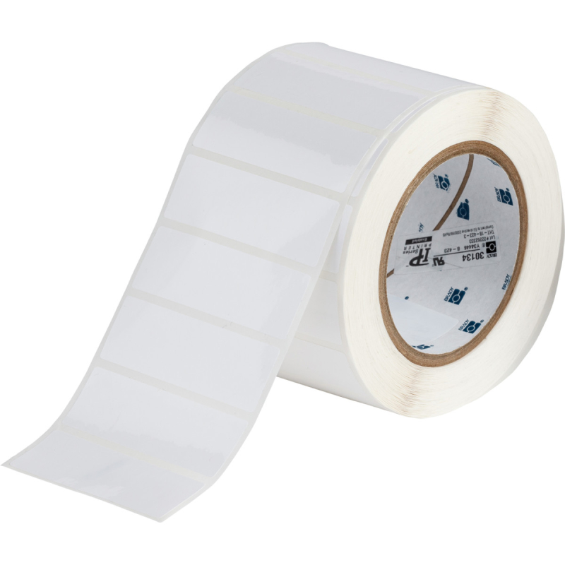 XTHT-18-8423-5 | Satijn Wit Polyester met afmeting: 76,20 mm (B) x 25,40 mm (H)