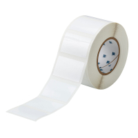 THT-24-423-1 | Glanzend Wit Polyester met polyester overlaminaat met afmeting: 69,85 mm (B) x 44,45 mm (H)