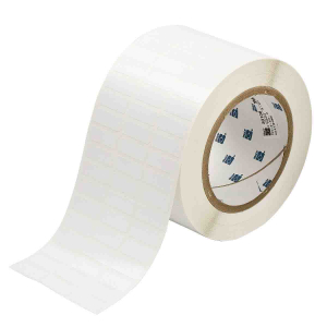 THT-3-423-10 | Glanzend Wit Polyester met afmeting: 25,40 mm (B) x 9,53 mm (H)