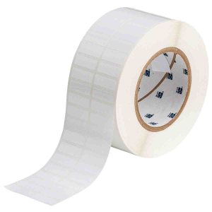 THT-31-423-10 | Glanzend Wit Polyester met afmeting: 25,40 mm (B) x 9,65 mm (H)