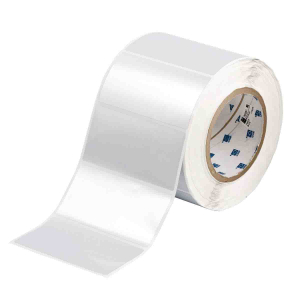 THT-55-434-1 | Glanzend Zilver Gemetalliseerd polyester met afmeting: 101,60 mm (B) x 50,80 mm (H)