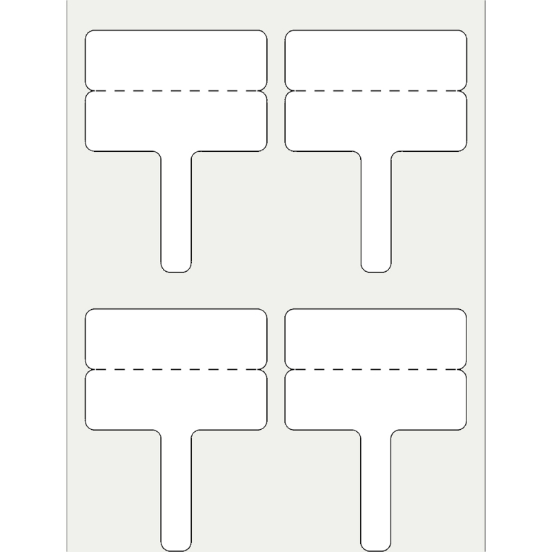 THTFT-01-425 | Mat Wit Polypropyleen met afmeting: 30,00 mm (B) x 20,00 mm (H)