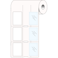 THTPNP-01-483/7552-2 | Glanzend Wit Polyester met polyester overlaminaat met afmeting: 20,00 mm (B) x 30,00 mm (H)