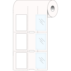 THTPNP-01-483/7552-2 | Glanzend Wit Polyester met polyester overlaminaat met afmeting: 20,00 mm (B) x 30,00 mm (H)