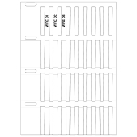 THTRDS-23x4,4-7697-WT | Mat Wit Polyester met afmeting: 23,00 mm (B) x 4,40 mm (H)