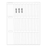 THTRDS-30x4,4-7697-WT | Mat Wit Polyester met afmeting: 30,63 mm (B) x 4,40 mm (H)