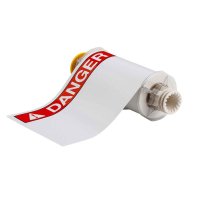 B85-178x254-595-ANSIDA | Glanzend Rood op Wit Vinyl met afmeting: 254,00 mm (B) x 177,80 mm (H)