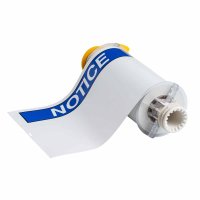 B85-178x254-595-ANSINO | Glanzend Blauw op wit Vinyl met afmeting: 254,00 mm (B) x 177,80 mm (H)