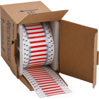 3PS-125-2-RD-S-2 | Mat Rood Hittekrimpende polyolefin krimpkous met afmeting: 25,40 mm (B) x 5,97 mm (H)