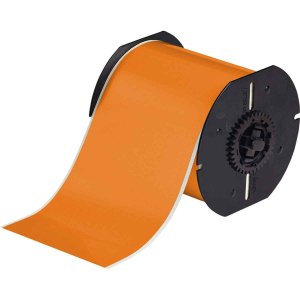 B30C-4000-569-OR | Glanzend Oranje Polyester met afmeting: 101,60 mm (B) x 30,48 m (L)