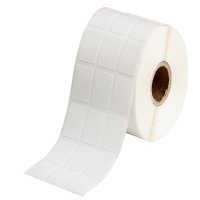 BPT-611-498 | Halfglanzend Wit Vinylweefsel met afmeting: 12,70 mm (B) x 25,40 mm (H)