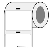 BPT-640-427-AW | Mat Wit Zelflaminerend vinyl met afmeting: 55,88 mm (B) x 38,10 mm (H)