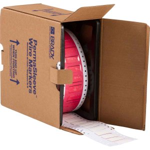 HX-375-150-WT | Mat Wit Hittekrimpende polyolefin krimpkous met afmeting: 38,10 mm (B) x 16,38 mm (H)