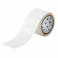 THT-14-473-10 | Glanzend Wit Statisch dissipatief polyester met afmeting: 16,51 mm (B) x 5,08 mm (H)