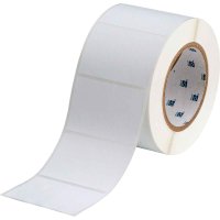 THT-19-486-1 | Mat Lichtgrijs Gemetalliseerd polyester met afmeting: 76,20 mm (B) x 50,80 mm (H)