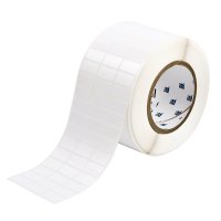 THT-5-483-10 | Glanzend Wit Polyester met afmeting: 25,40 mm (B) x 12,70 mm (H)