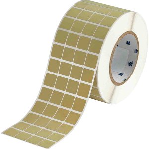 THT-50-724-10 | Mat Amber Polyimide met afmeting: 19,05 mm (B) x 19,05 mm (H)