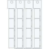 ADHESIVE TAG 15X27 WHITE | 0 Wit 0 met afmeting: 0