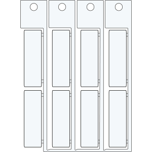 ADHESIVE TAG 15X49 WHITE | 0 Wit 0 met afmeting: 0