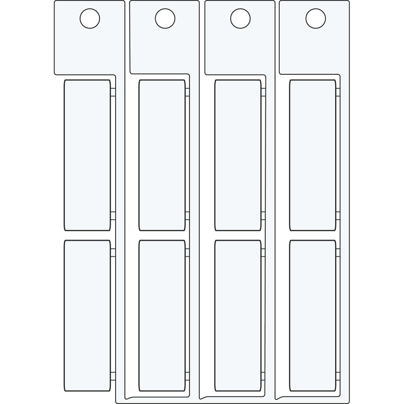 ADHESIVE TAG 15X49 WHITE | 0 Wit 0 met afmeting: 0