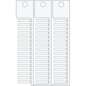 TAG 4X23 3 STICKS WHITE | 0 Wit 0 met afmeting: 0