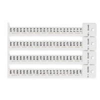 TERMINAL BLOCK TAG, WI, 5X9-5 | Glanzend Wit 0 met afmeting: 0