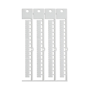 TERMINAL BLOCK TAG, WE, 3.5X7.5-3.5 | Glanzend Wit 0 met afmeting: 0