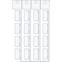 TAG 8X18,5 PEPPER FUCHS | 0 Wit 0 met afmeting: 0