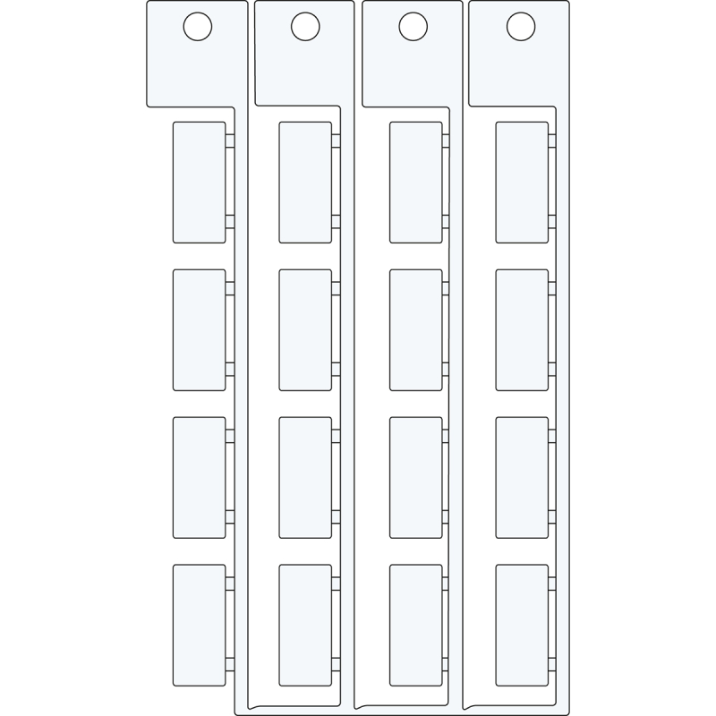 TAG 8X18,5 PEPPER FUCHS | 0 Wit 0 met afmeting: 0