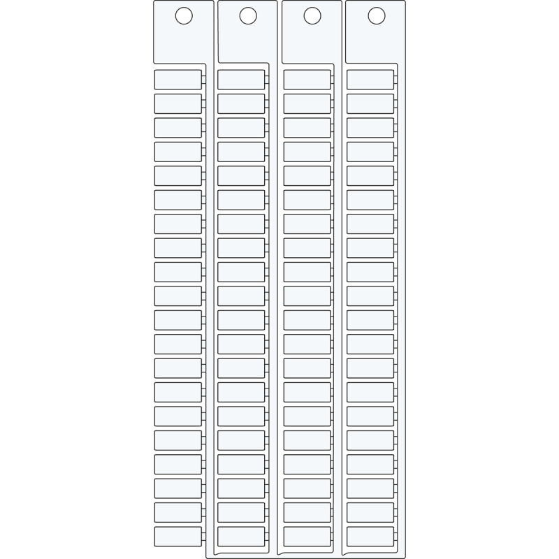 TAGS TERMINAL BLOCKS ENTRELEC 5x12-5-WT | 0 Wit 0 met afmeting: 0