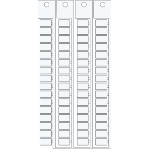 TERMINAL BLOCK TAGS .MOR.ENTREL.6 10-6 | 0 Wit 0 met afmeting: 0