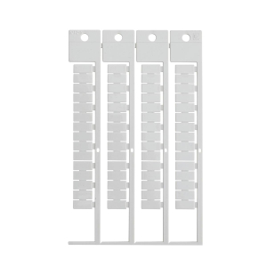 TERMINAL BLOCK TAG, EN, 6X12-6 | Glanzend Wit 0 met afmeting: 0