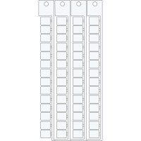 TERMINAL BLOCK TAGS .MOR.ENTREL.8 10-8 | 0 Wit 0 met afmeting: 0