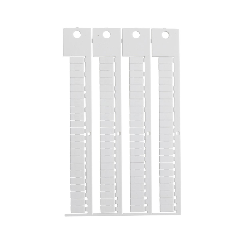 TERMINAL BLOCK TAG, PH, 5X10-5 | Glanzend Wit 0 met afmeting: 0