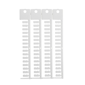 TERMINAL BLOCK TAG, PH, 4X10 | Glanzend Wit 0 met afmeting: 0