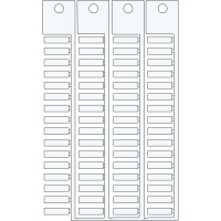 TERMINAL BLOCK TAGS .MORSET.5 15 | 0 Wit 0 met afmeting: 0