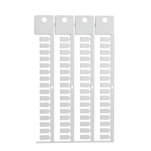 TERMINAL BLOCK TAG, WI, 5X10 | Glanzend Wit 0 met afmeting: 0