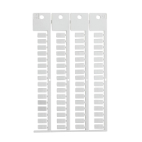 TERMINAL BLOCK TAG, WE, 5X10 | Glanzend Wit 0 met afmeting: 0