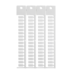 TERMINAL BLOCK TAG, WE, 5X10 OFFSET | Glanzend Wit 0 met afmeting: 0