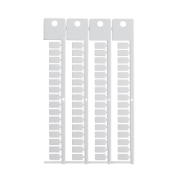 TERMINAL BLOCK TAG, PH, 6X10 | Glanzend Wit 0 met afmeting: 0