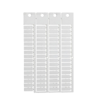 TERMINAL BLOCK TAG, PH, 6X15 | Glanzend Wit 0 met afmeting: 0