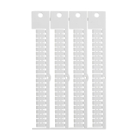 TERMINAL BLOCK TAG, WG, 5X10-5 | Glanzend Wit 0 met afmeting: 0