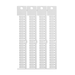 TERMINAL BLOCK TAG, WG, 5X10-5 | Glanzend Wit 0 met afmeting: 0