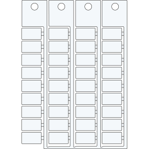 TERMINAL BLOCK TAGS 12X7WAGO I O SYS | 0 Wit 0 met afmeting: 0