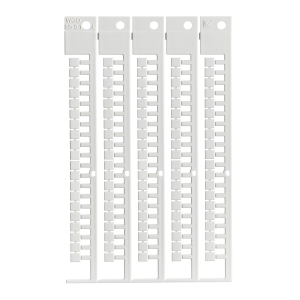 TERMINAL BLOCK TAG, AB, 5X5-5 | Glanzend Wit 0 met afmeting: 0