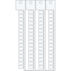 TAGS TERMINAL BLOCK 6 10 | 0 Wit 0 met afmeting: 0