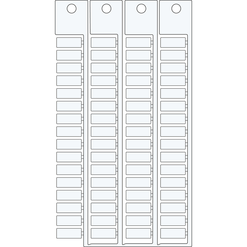 TAGS TERMINAL BLOCK 6 15 | 0 Wit 0 met afmeting: 0