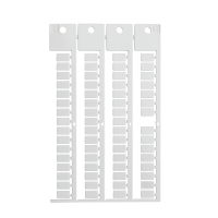 J1000,TERMINAL BLOCK TAG, WE, 6mm x 10mm | Glanzend Wit 0 met afmeting: 0