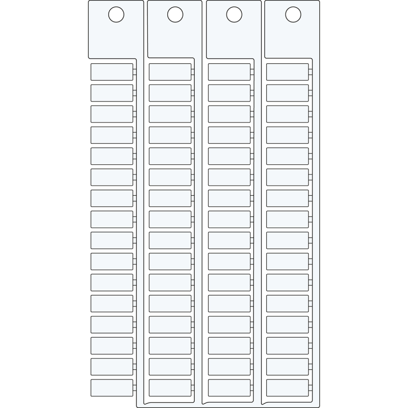 TAGS TERMINAL BLOCK 6 15 ,. | 0 Wit 0 met afmeting: 0